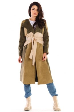 Płaszcz Damski Model A463 Khaki - awama - S/M