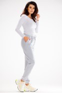 Spodnie Damskie Model A608 Grey - awama - s Spodnie Damskie Model A608 Grey - awama - s