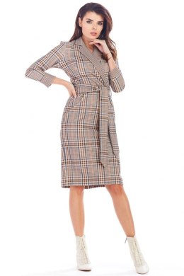 Sukienka Model A362 Brown Krata - awama - L