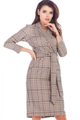 Sukienka Model A362 Brown Krata - awama - M