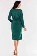 Sukienka Model A548 Bottle Green - awama - M Sukienka Model A548 Bottle Green - awama - M