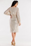 Sukienka Model A565 Beige - awama - XL Sukienka Model A565 Beige - awama - XL