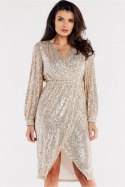 Sukienka Model A565 Beige - awama - M
