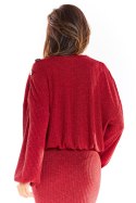 Sweter Damski Model A318 Bordo - awama - L/XL Sweter Damski Model A318 Bordo - awama - L/XL