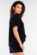 Szorty Damskie Model A418 Black - awama - S/M Szorty Damskie Model A418 Black - awama - S/M