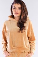 Bluza Damska Model A412 Beige - awama - S/M Bluza Damska Model A412 Beige - awama - S/M