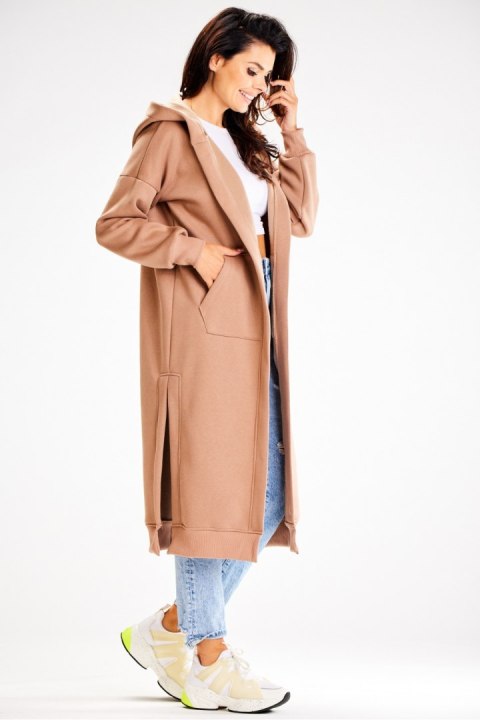 Bluza Damska Model A613 Beige - awama - S/M Bluza Damska Model A613 Beige - awama - S/M