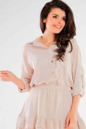 Koszula Damska Model A425 Beige - awama - L/XL