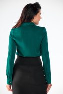 Koszula Damska Model A526 Bottle Green - awama - L