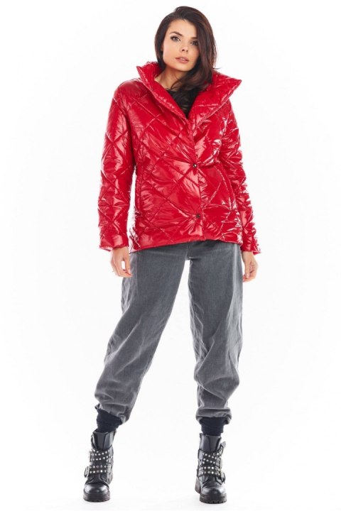 Kurtka Damska Model A384 Pikówka Red - awama - S/M Kurtka Damska Model A384 Pikówka Red - awama - S/M