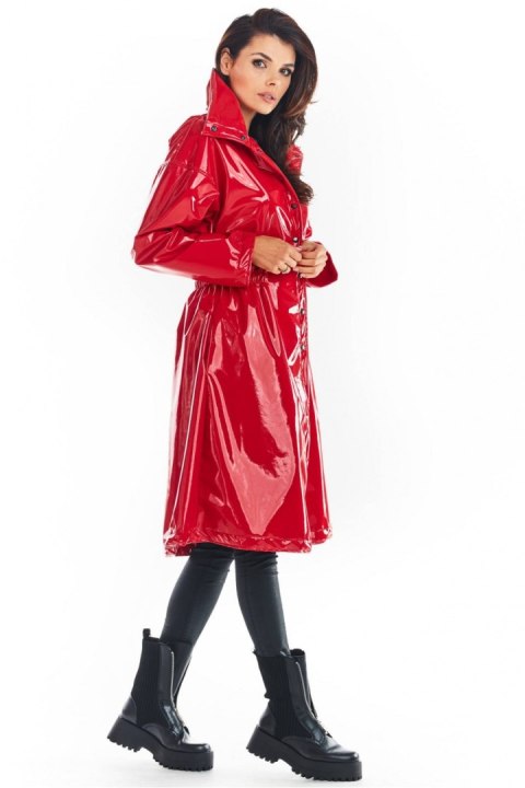 Płaszcz Damski Model A382 Red - awama - L/XL Płaszcz Damski Model A382 Red - awama - L/XL