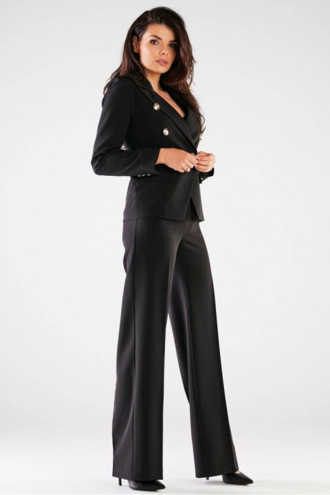 Spodnie Damskie Model A442 Black - awama - XL Spodnie Damskie Model A442 Black - awama - XL