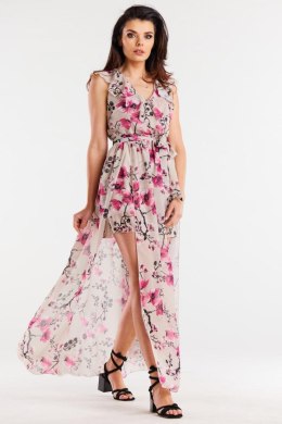 Sukienka Model A502 Cherry Flowers - awama - XL