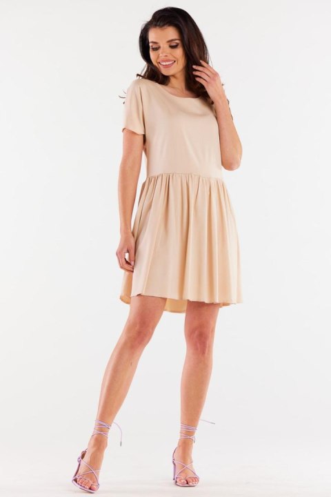 Sukienka Model A517 Beige - awama - M Sukienka Model A517 Beige - awama - M