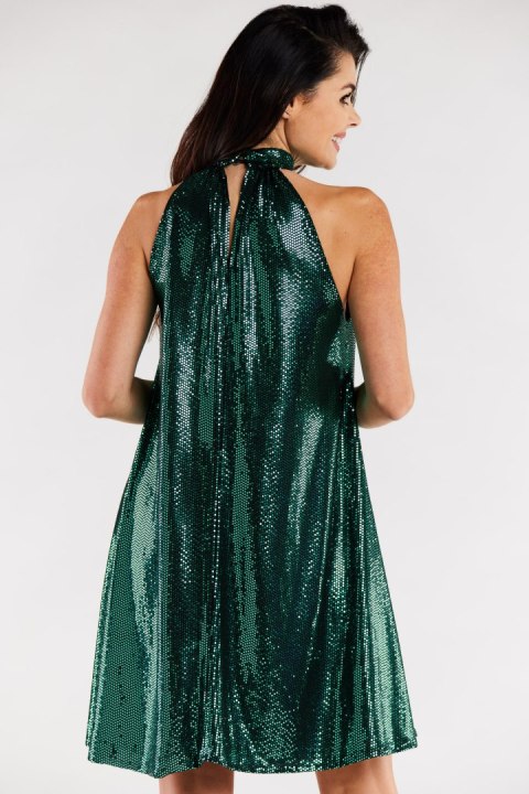 Sukienka Model A563 Green Dots - awama - S/M Sukienka Model A563 Green Dots - awama - S/M