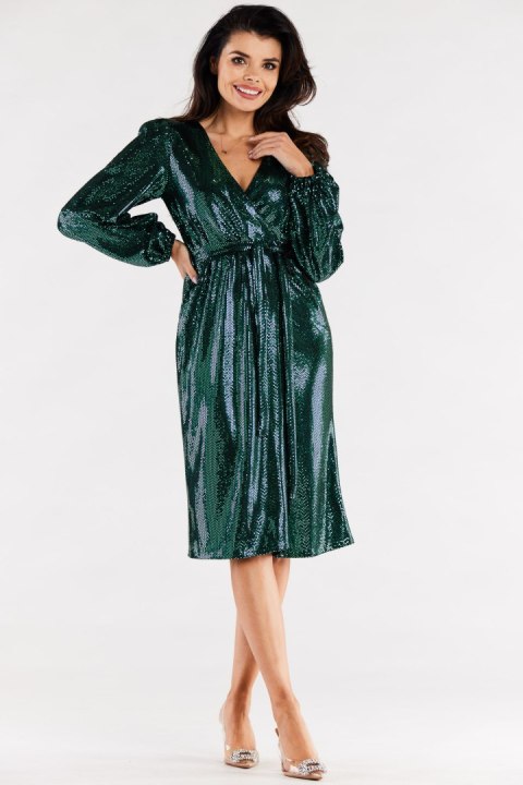 Sukienka Model A564 Green Dots - awama - s Sukienka Model A564 Green Dots - awama - s
