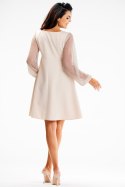 Sukienka Model A622 Beige - awama - M Sukienka Model A622 Beige - awama - M