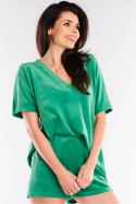 Szorty Damskie Model A418 Green - awama - S/M Szorty Damskie Model A418 Green - awama - S/M