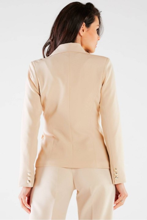 Żakiet Model A441 Beige - awama - L Żakiet Model A441 Beige - awama - L