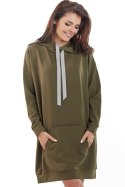 Bluza Damska Model A212 Khaki - awama - uniwersalny Bluza Damska Model A212 Khaki - awama - uniwersalny