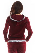 Bluza Damska Model A373 Bordo Welur - awama - L Bluza Damska Model A373 Bordo Welur - awama - L