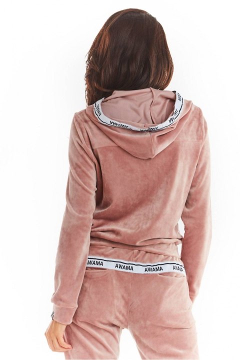 Bluza Damska Model A373 Pink Welur - awama - M Bluza Damska Model A373 Pink Welur - awama - M