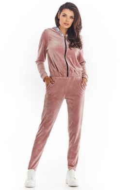 Bluza Damska Model A373 Pink Welur - awama - s