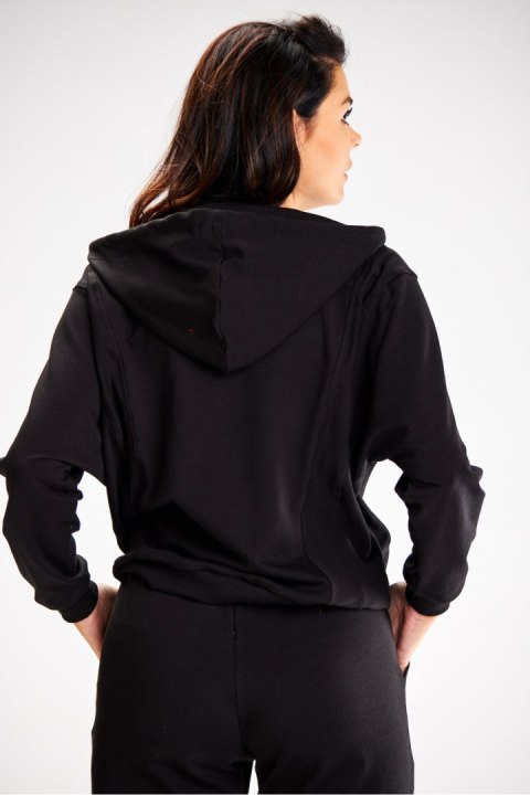 Bluza Damska Model A607 Black - awama - L Bluza Damska Model A607 Black - awama - L