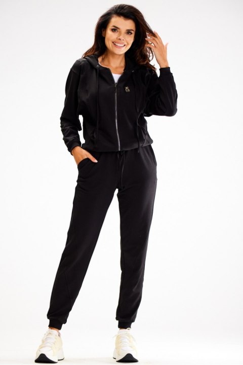 Bluza Damska Model A607 Black - awama - s Bluza Damska Model A607 Black - awama - s