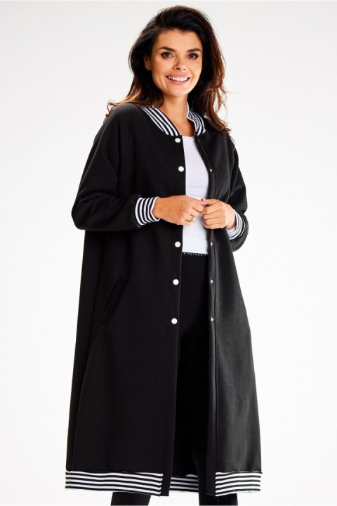 Bluza Damska Model A612 Black - awama - L/XL Bluza Damska Model A612 Black - awama - L/XL
