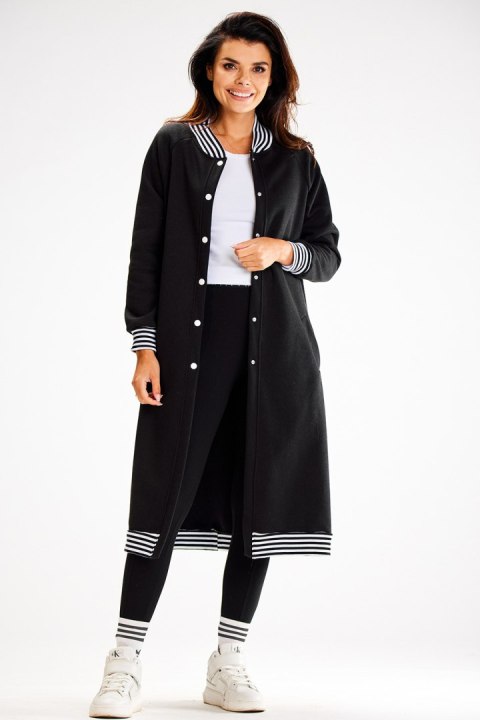 Bluza Damska Model A612 Black - awama - L/XL Bluza Damska Model A612 Black - awama - L/XL