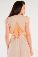 Bluzka Model A429 Beige - awama - S/M Bluzka Model A429 Beige - awama - S/M