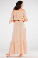 Bluzka Model A430 Beige - awama - S/M Bluzka Model A430 Beige - awama - S/M