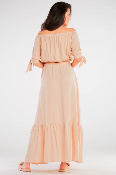 Bluzka Model A430 Beige - awama - S/M Bluzka Model A430 Beige - awama - S/M