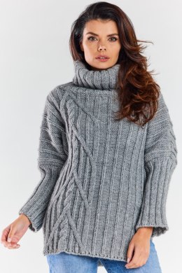 Golf Damski Model A477 Grey - awama - uniwersalny