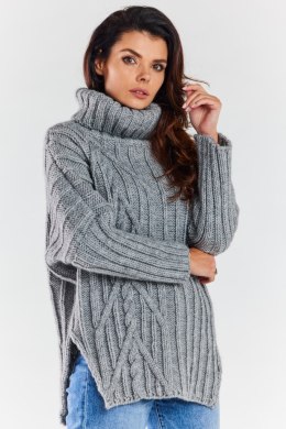 Golf Damski Model A477 Grey - awama - uniwersalny