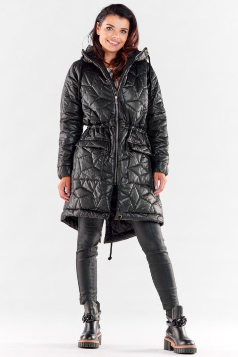 Kurtka Damska Model A538 Black - awama - S/M Kurtka Damska Model A538 Black - awama - S/M