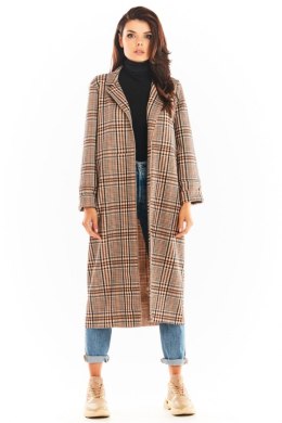 Płaszcz Damski Model A368 Brown - awama - L/XL