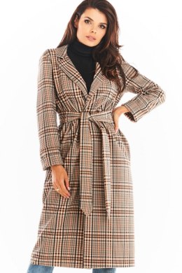 Płaszcz Damski Model A368 Brown - awama - S/M