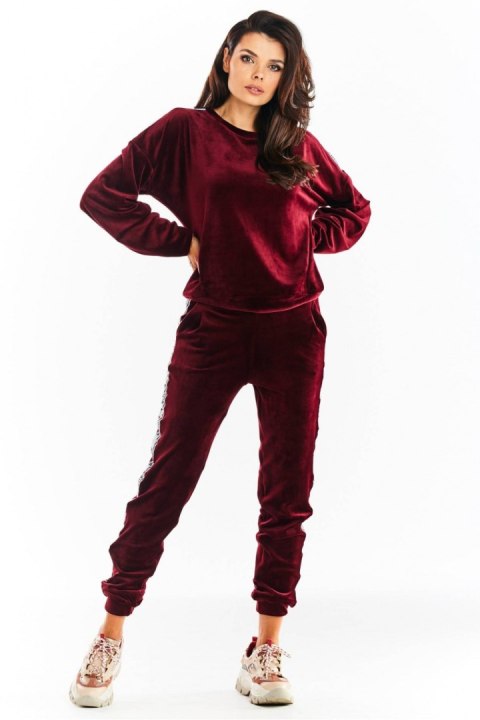 Spodnie Damskie Model A375 Bordo - awama - s