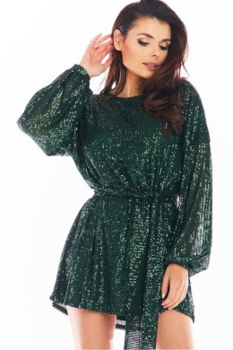 Sukienka Model A400 Cekiny Green - awama - S/M