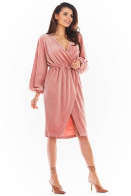 Sukienka Model A406 Welur Pink - awama - M