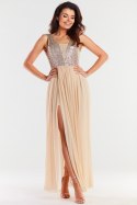 Sukienka Model A486 Beige - awama - L