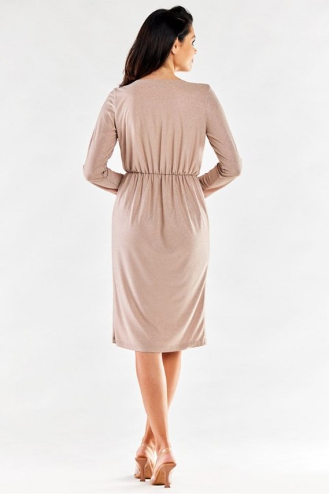 Sukienka Model A548 Beige - awama - M Sukienka Model A548 Beige - awama - M