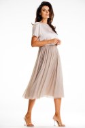 Sukienka Model A627 Beige - awama - XL Sukienka Model A627 Beige - awama - XL