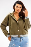 Bluza Damska Model A611 Khaki - awama - L/XL Bluza Damska Model A611 Khaki - awama - L/XL