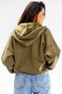 Bluza Damska Model A611 Khaki - awama - L/XL Bluza Damska Model A611 Khaki - awama - L/XL
