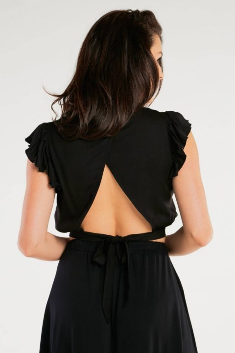 Bluzka Model A429 Black - awama - L/XL Bluzka Model A429 Black - awama - L/XL