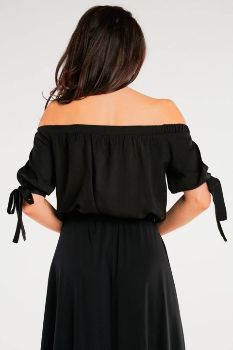 Bluzka Model A430 Black - awama - L/XL Bluzka Model A430 Black - awama - L/XL