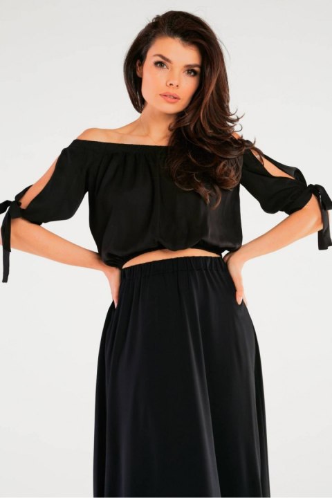 Bluzka Model A430 Black - awama - S/M Bluzka Model A430 Black - awama - S/M